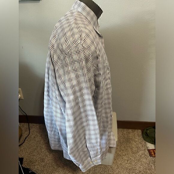 Peter Millar Mens XXL Plaid Long Sleeve Button Down Shirt - Picture 4 of 7